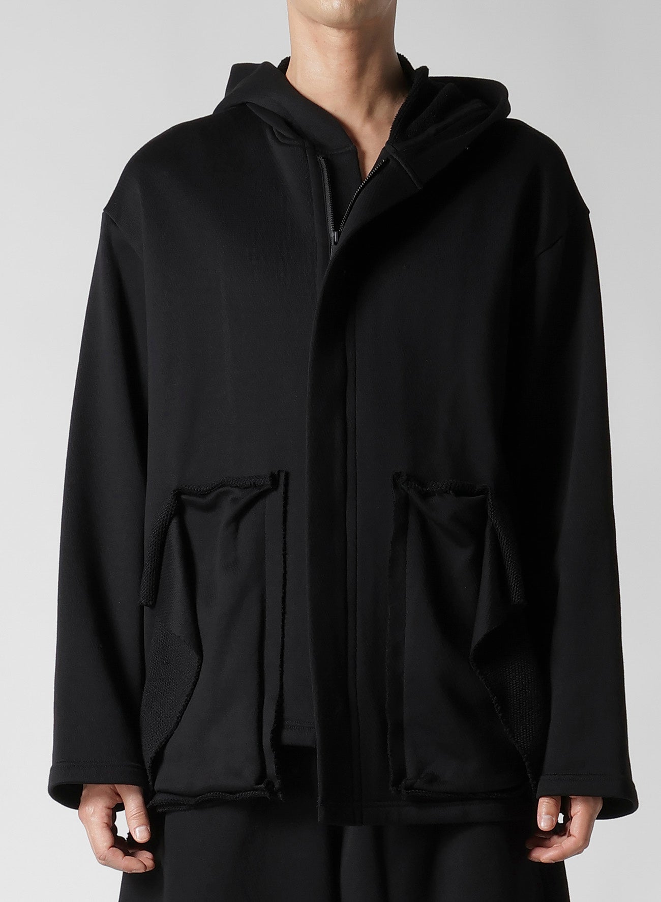 COTTON SMITH POCKET DETAIL HOODIE