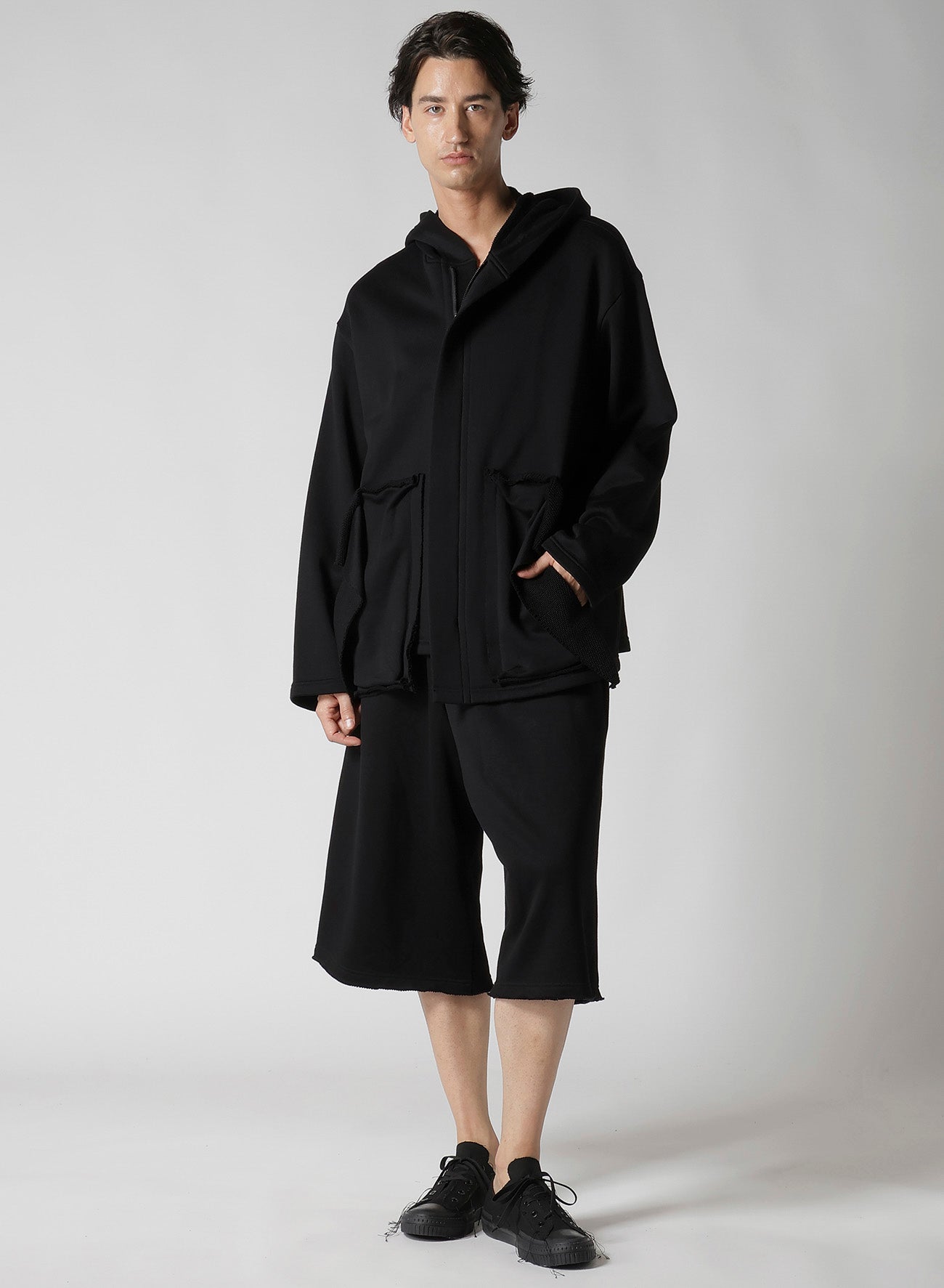 COTTON SMITH POCKET DETAIL HOODIE