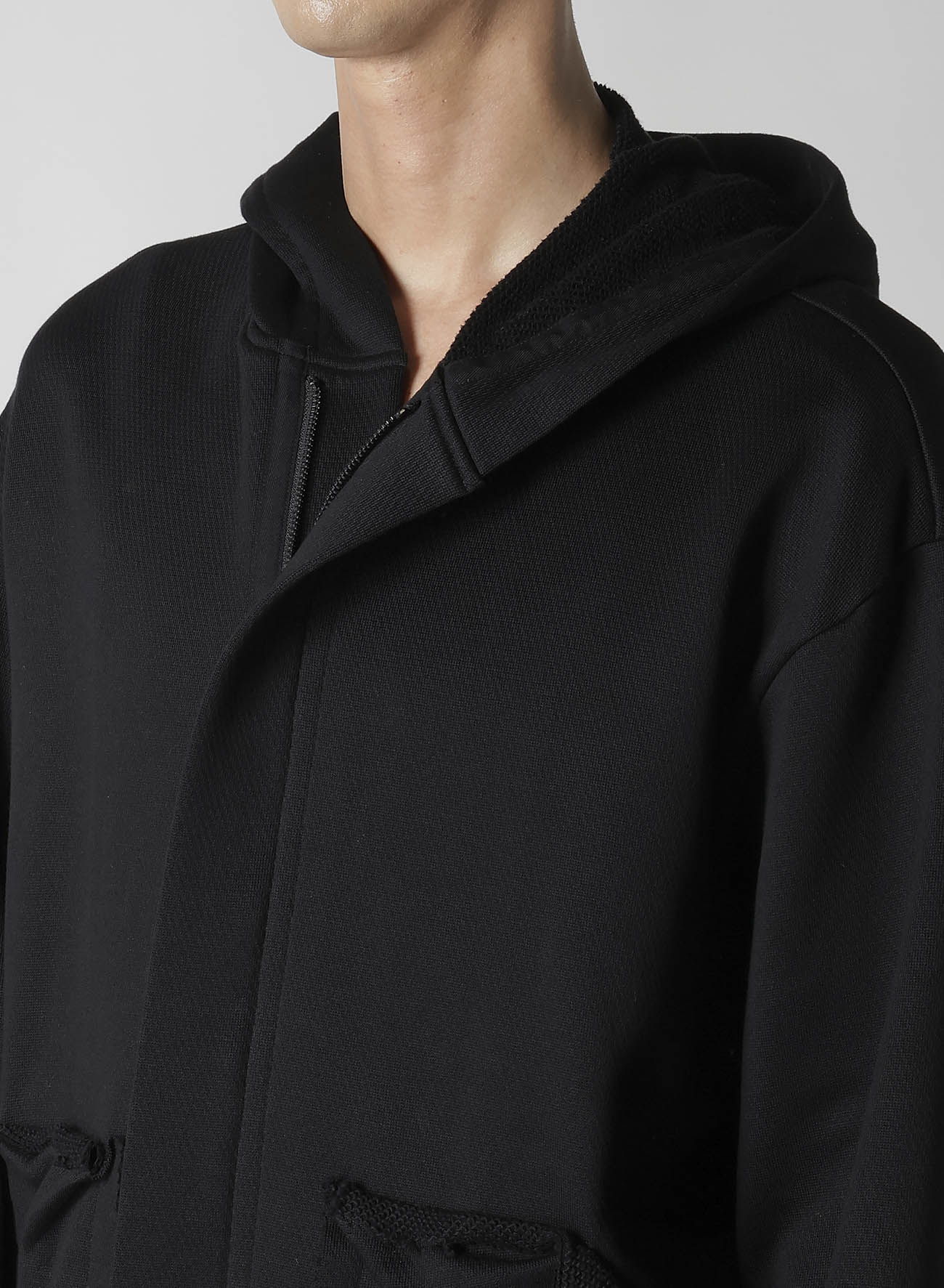 COTTON SMITH POCKET DETAIL HOODIE