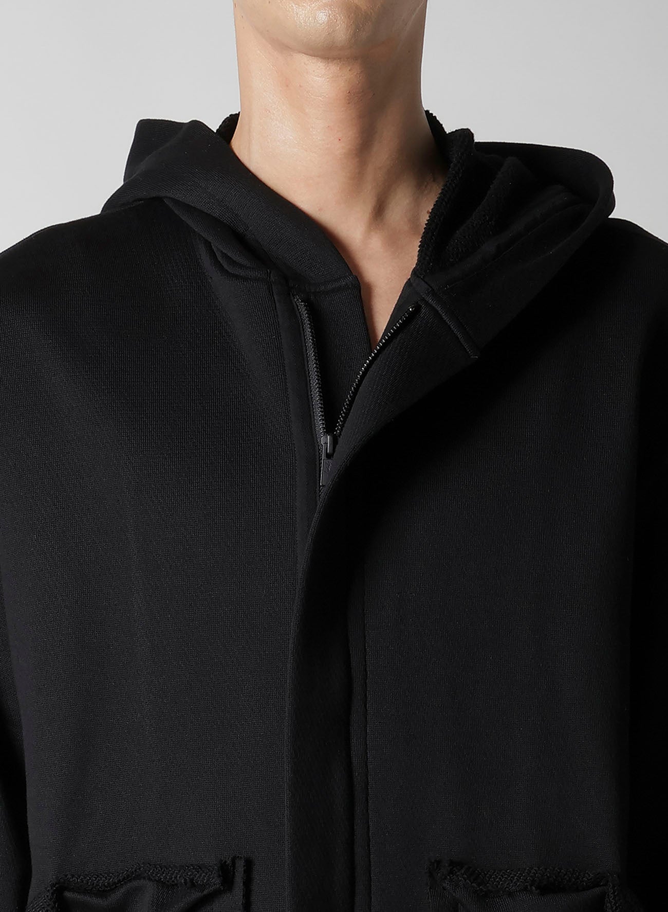 COTTON SMITH POCKET DETAIL HOODIE