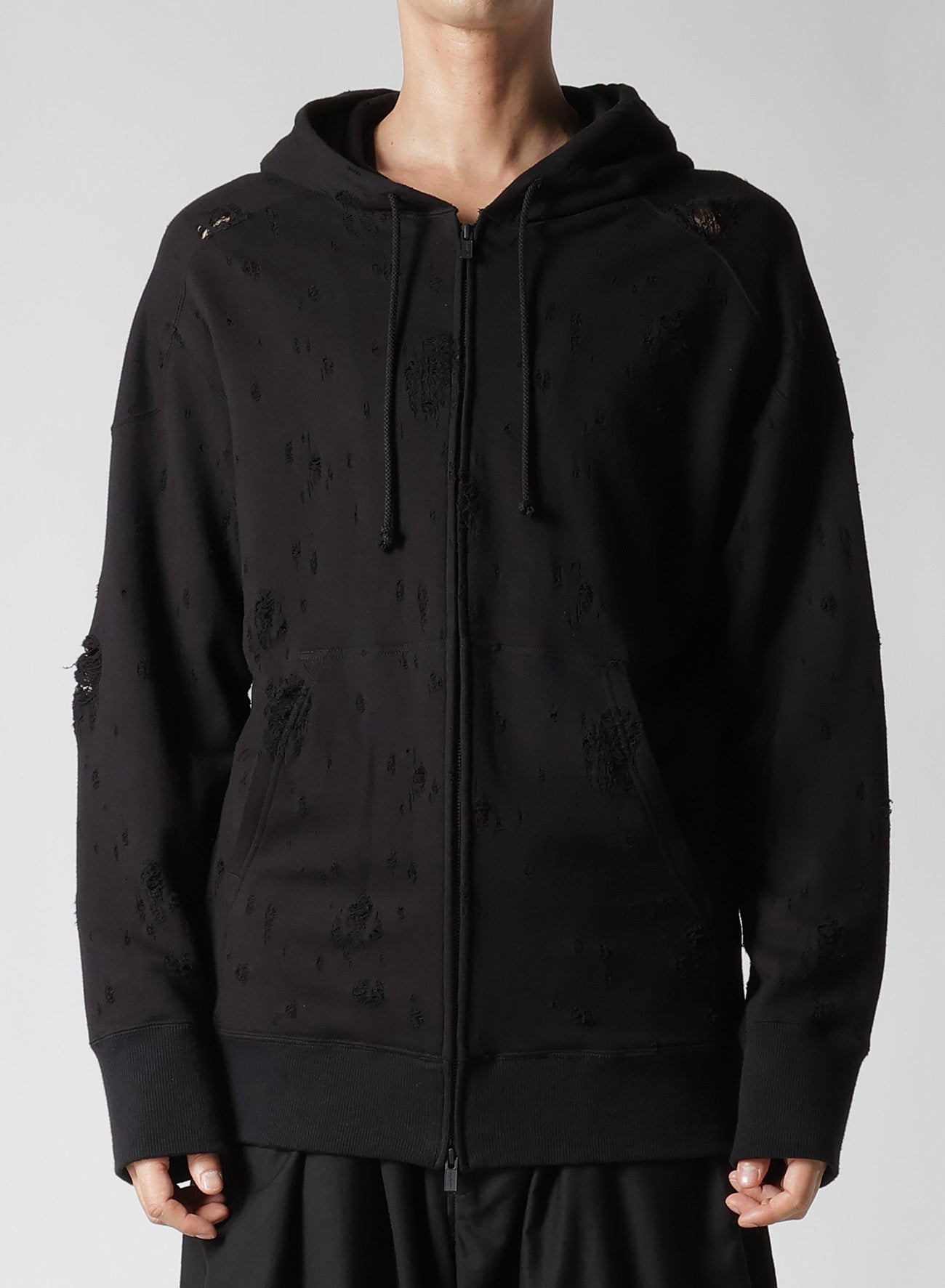 DAMAGED LINING YOKE HOODIE