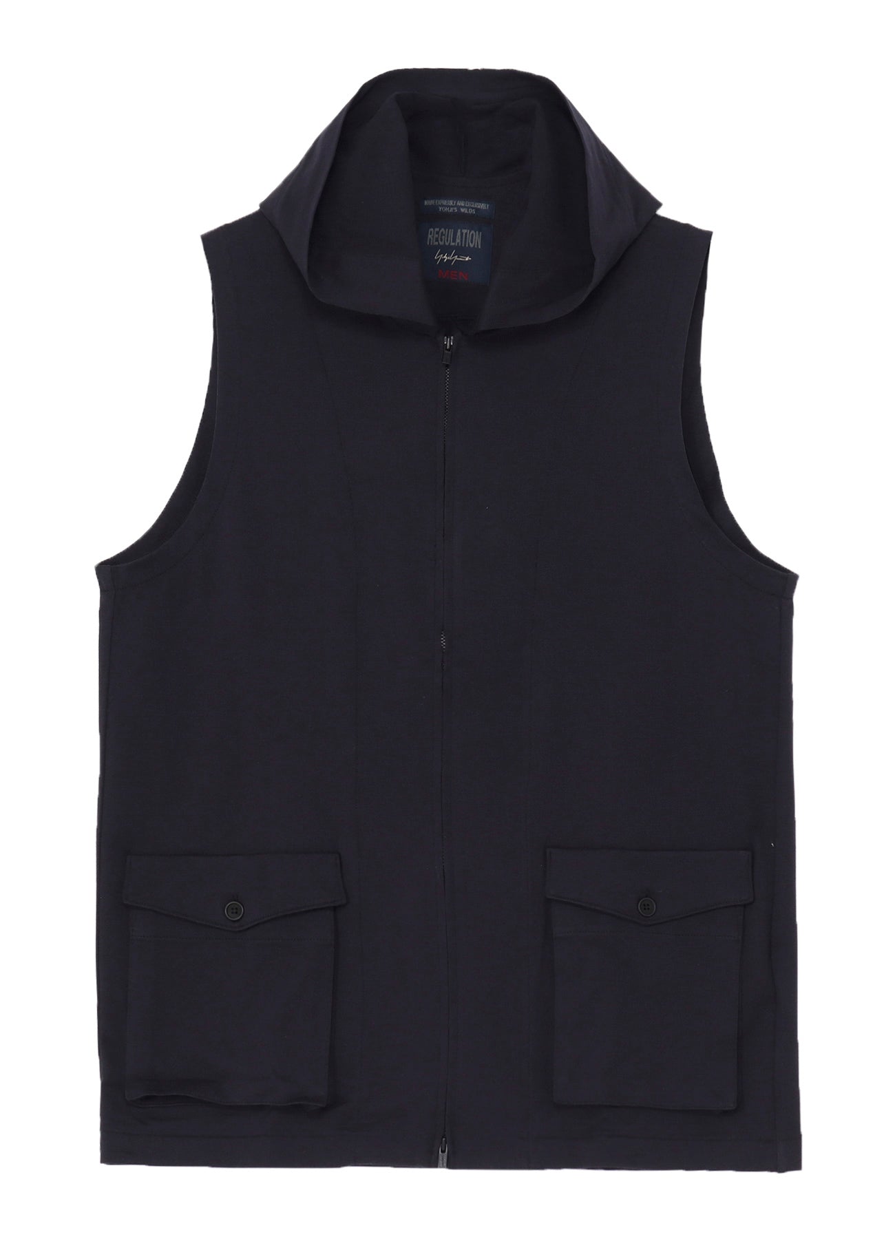 REGULATION JERSEY HOODED ZIPPER VEST