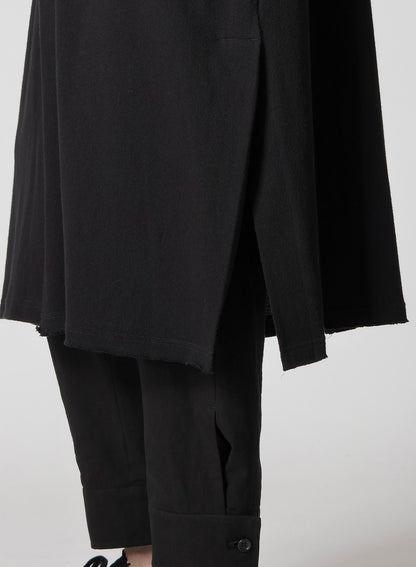 10/-BD GAUZE SINGLE JERSEY SLEEVELESS LONG CARDIGAN