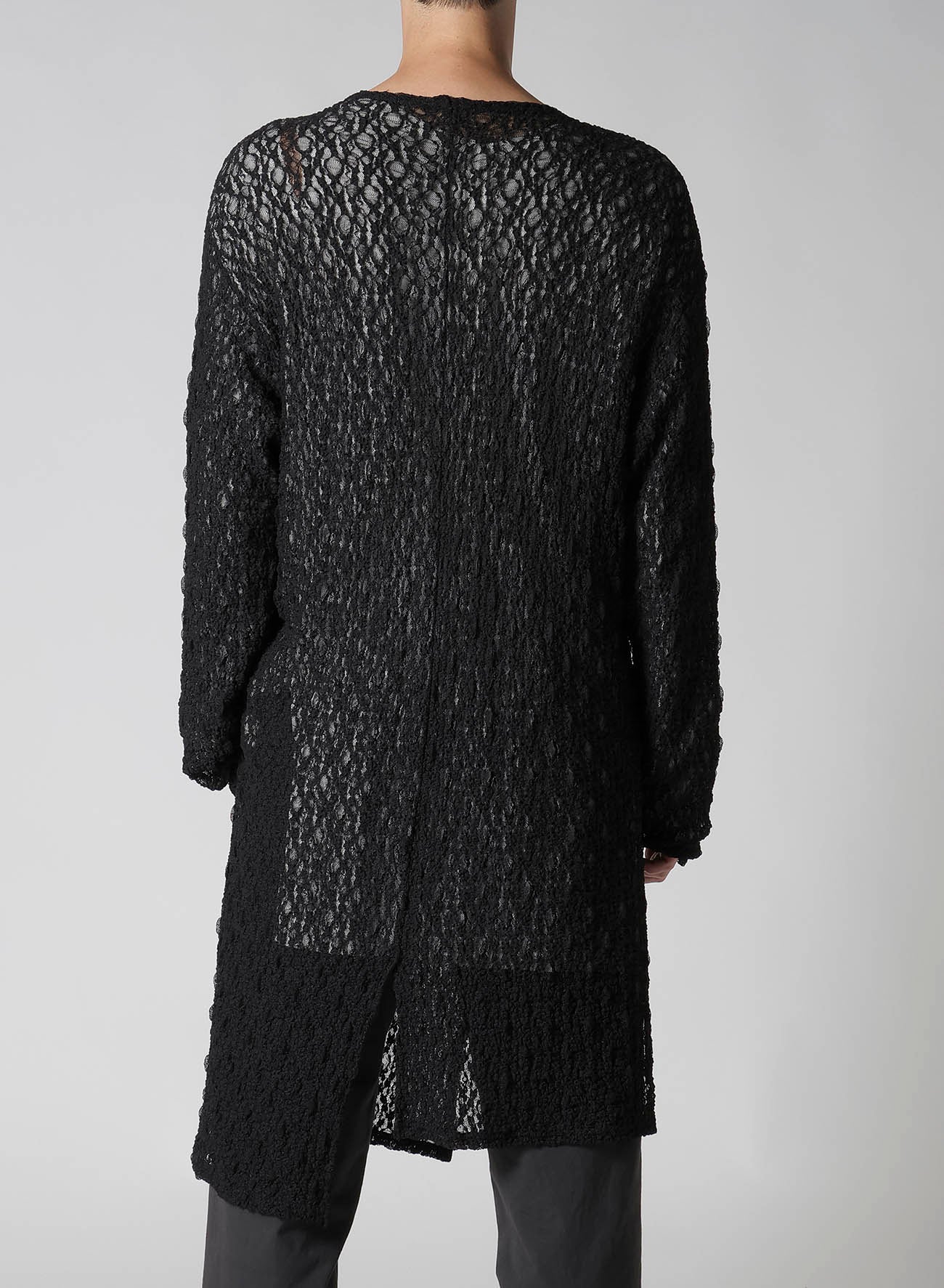 WRINKLE FLOWER SHIRRING UNBALANCE LS T