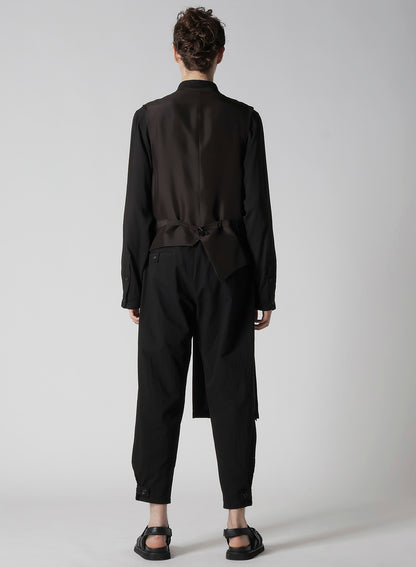 16MOMME HABUTAE S PLUMP PLEATED VEST
