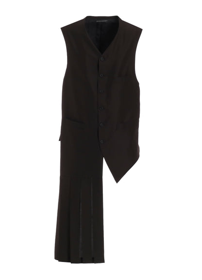 16MOMME HABUTAE S PLUMP PLEATED VEST