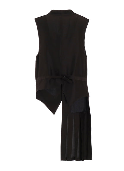 16MOMME HABUTAE S PLUMP PLEATED VEST