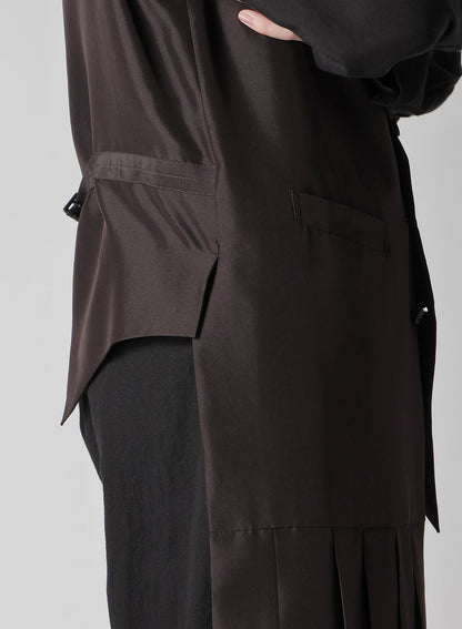16MOMME HABUTAE S PLUMP PLEATED VEST