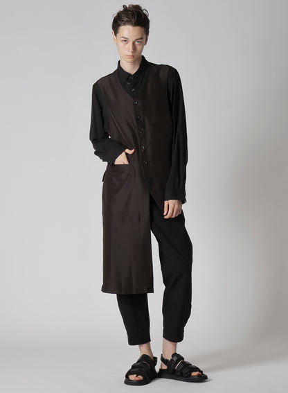 16MOMME HABUTAE S PLUMP PLEATED VEST
