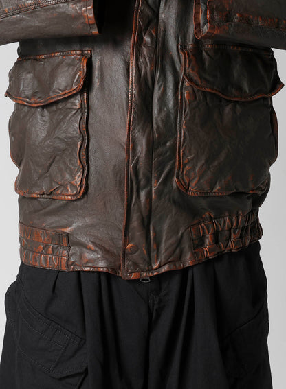 BACKLASH MIMOSA GARMENT DYED FLIGHT JACKET