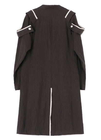 HEMP CLOTH K-SHOULDER EPAULET LONG J