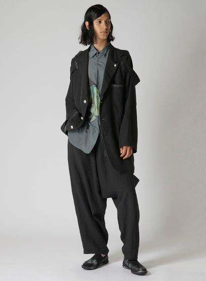60 LINEN NAMORE・WA I-SHOULDER EPAULET ZIGZAG ST JKT