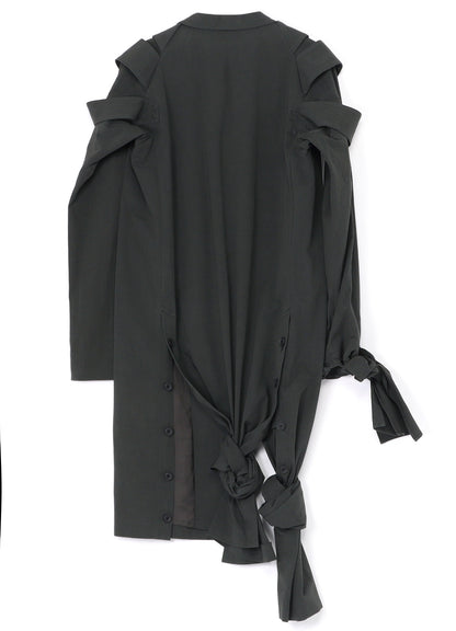 COTTON TWILL SHOULDER EPAULET DOUBLE JACKET