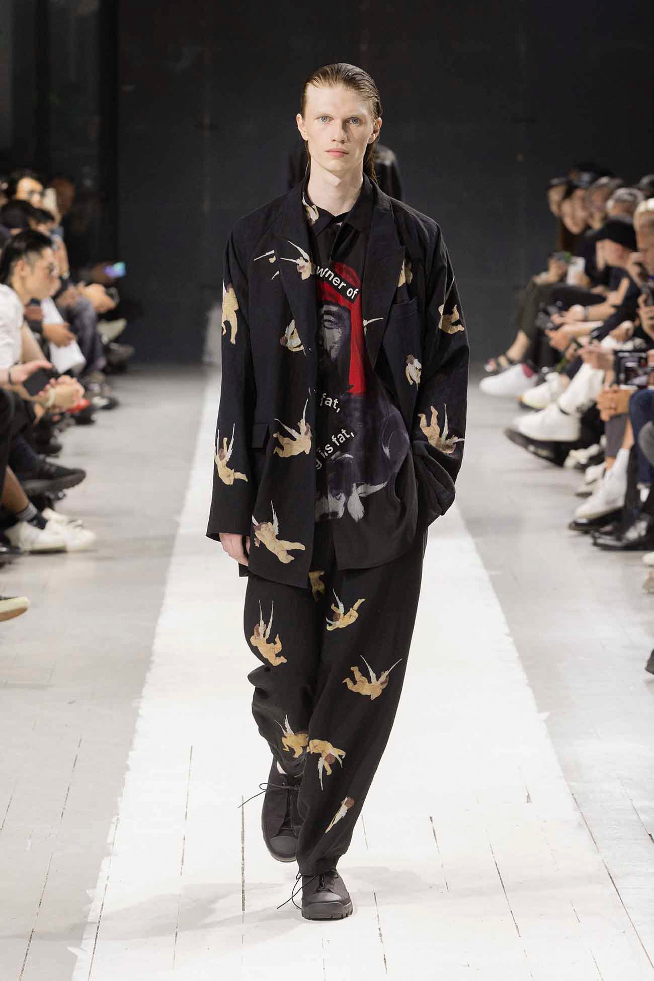 ANGEL PATTERN DOUBLE FRONT JACKET