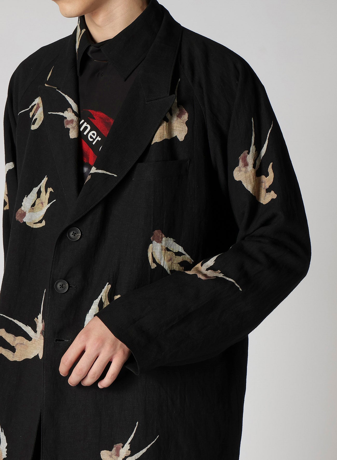 ANGEL PATTERN DOUBLE FRONT JACKET