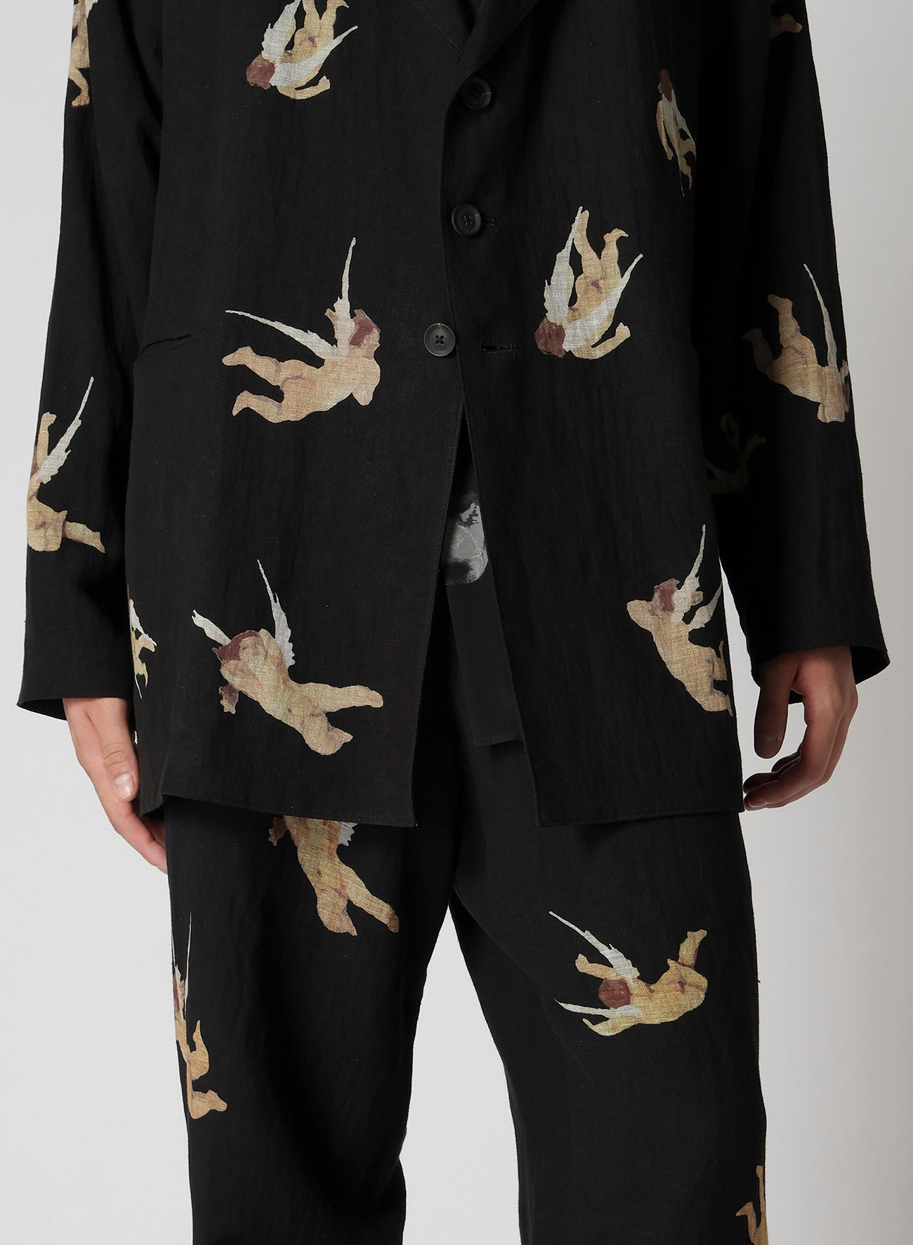 ANGEL PATTERN DOUBLE FRONT JACKET