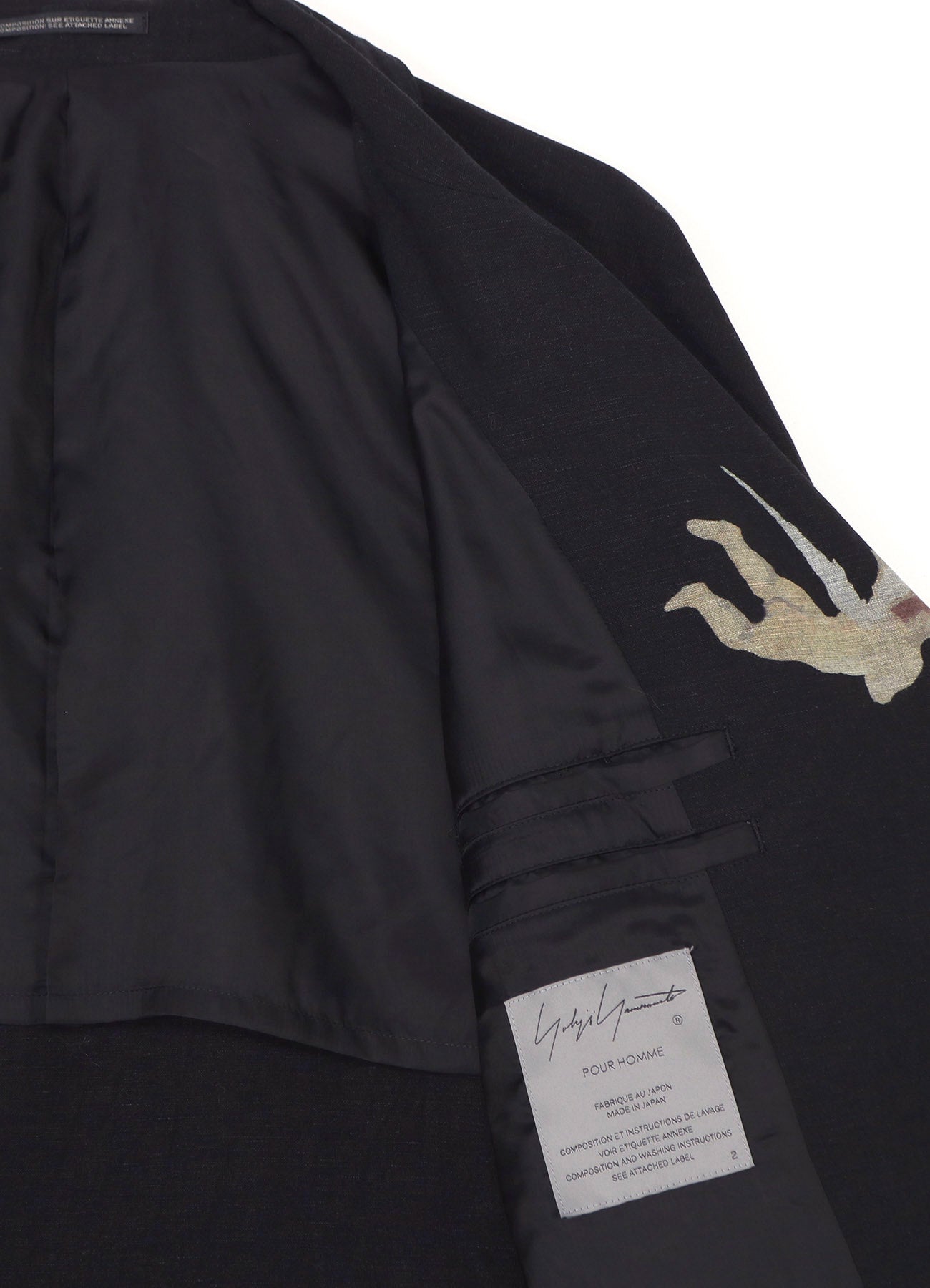ANGEL PATTERN DOUBLE FRONT JACKET