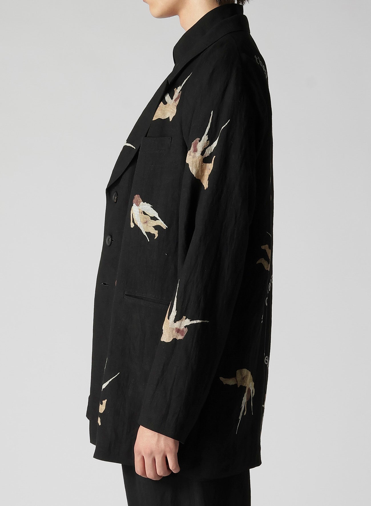 ANGEL PATTERN DOUBLE FRONT JACKET