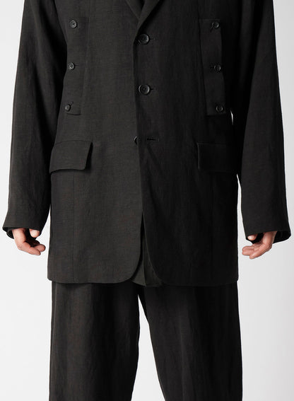 LI/RYCANVAS BOX POCKET BUTTON JACKET