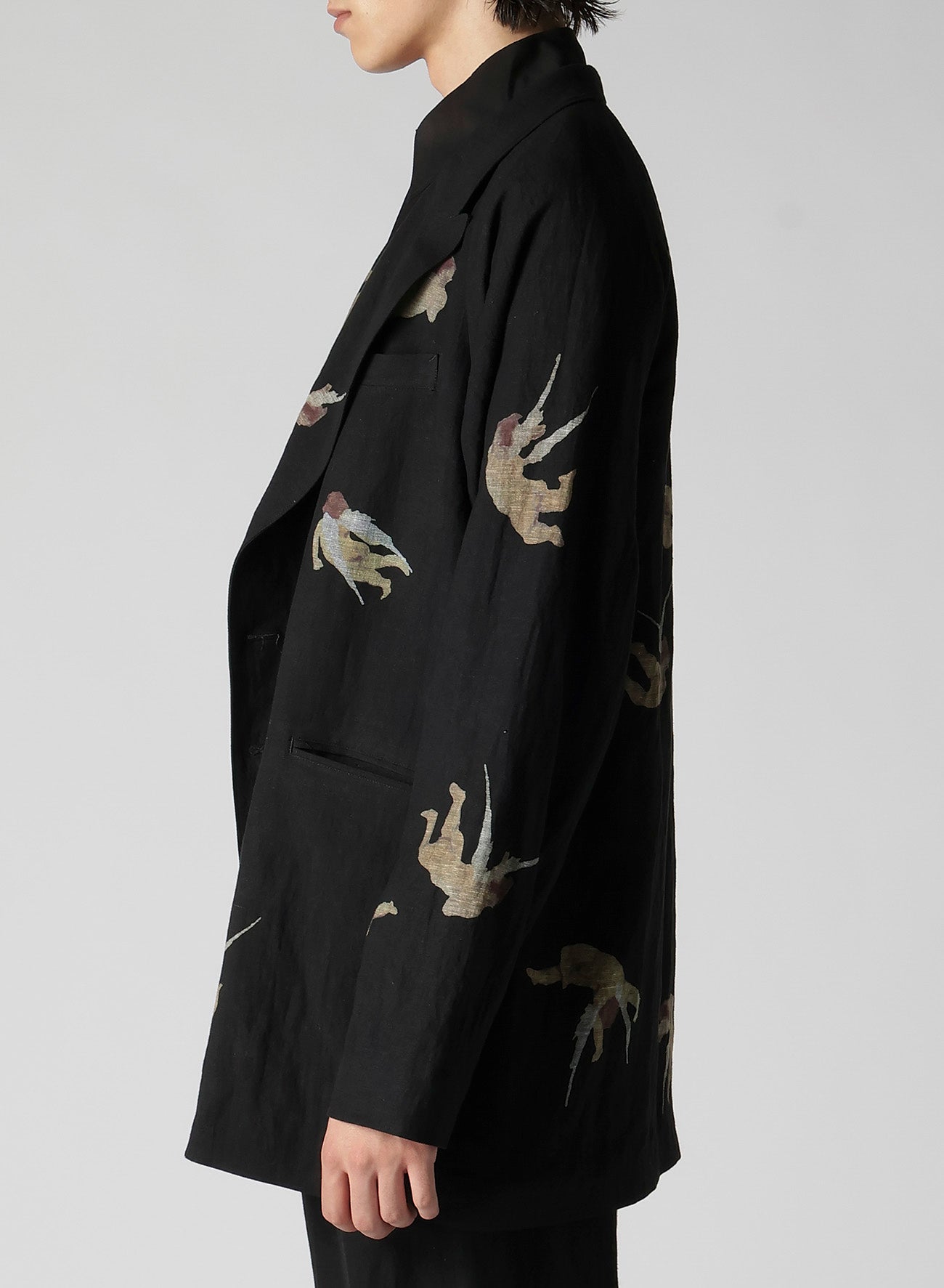 ANGEL PATTERN DOUBLE FRONT JACKET