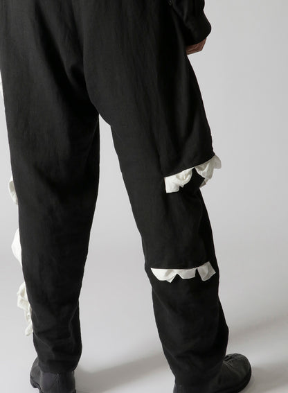LINEN LAWN DECO GURKHA PANTS