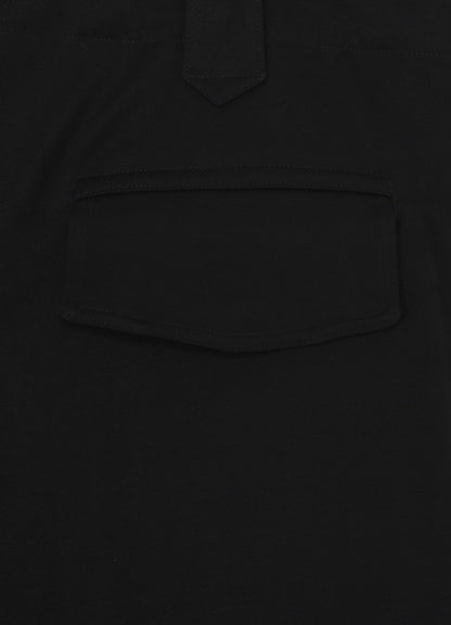WOOL TUXEDO SIDE FLAP POCKET PANTS