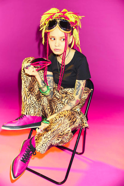 Tiger mix epaulette coveralls