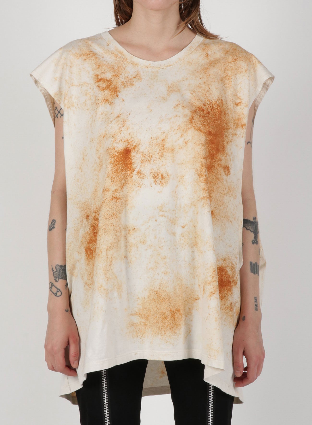 Grange Print French Sleeve Tank A