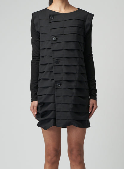 DRESS WITH HORIZONTAL PLEATS