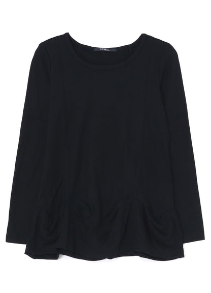 SOFT WOOL TOP WITH DARTS