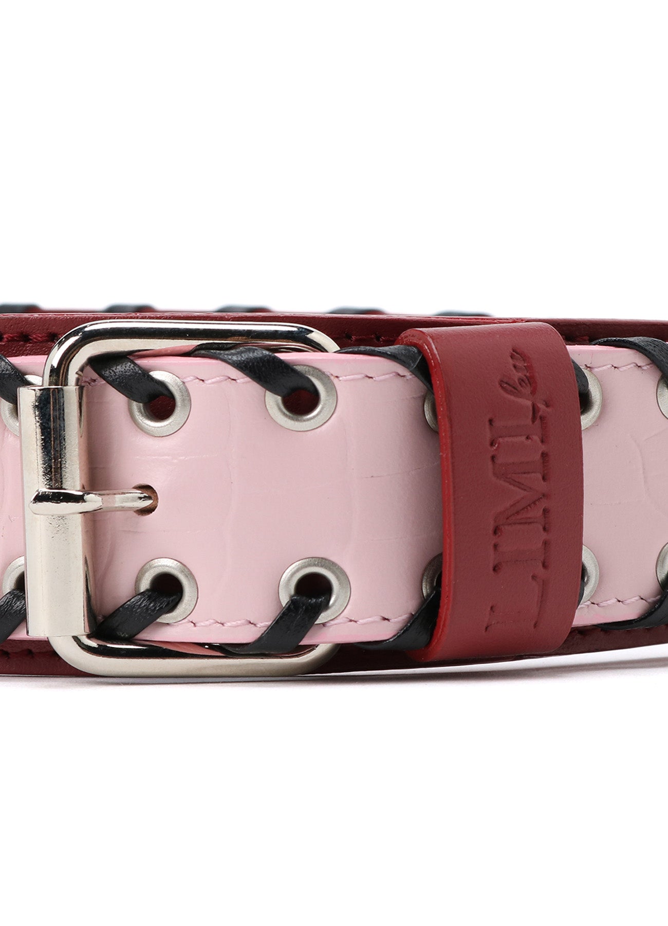KIP+ CROCODILE LEATHER CODE LOOP EYELET HEADBAND