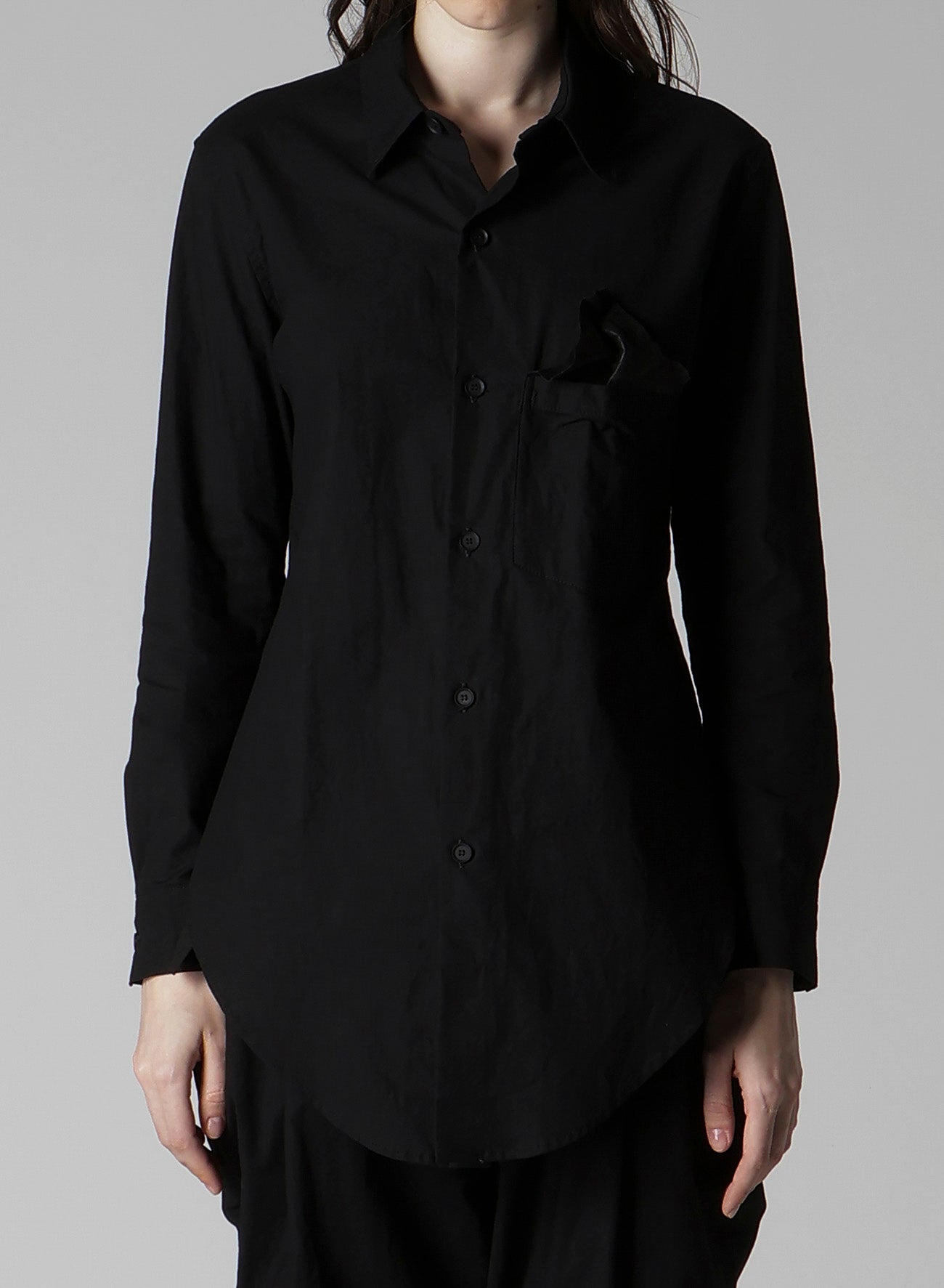 LIGHT POPLIN POCKET SQUARE SHIRT