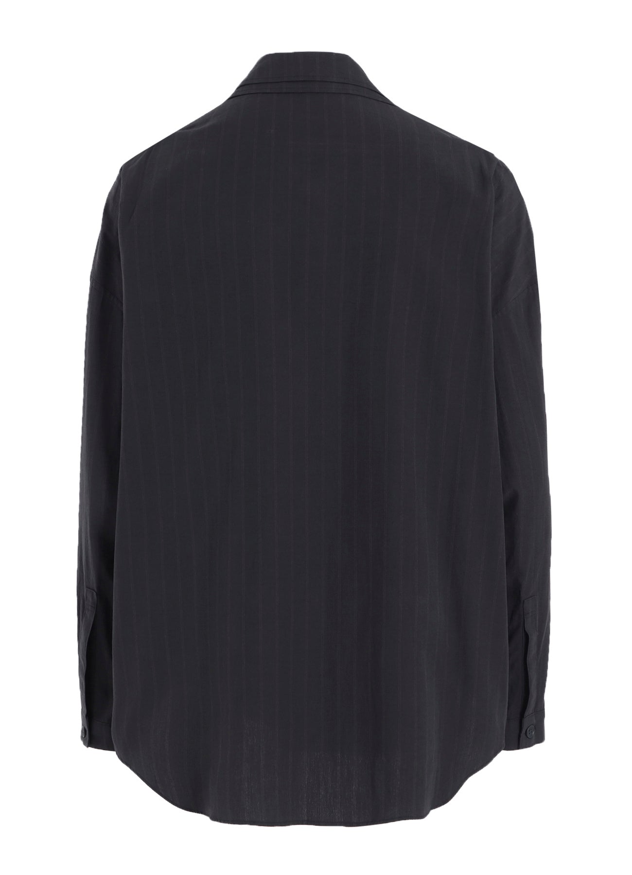 GREY STRIPE DOUBLE COLLAR SHIRT