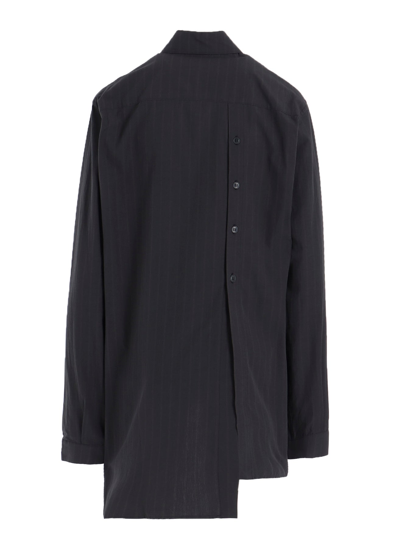 GREY STRIPE BACK SLIT SHIRT