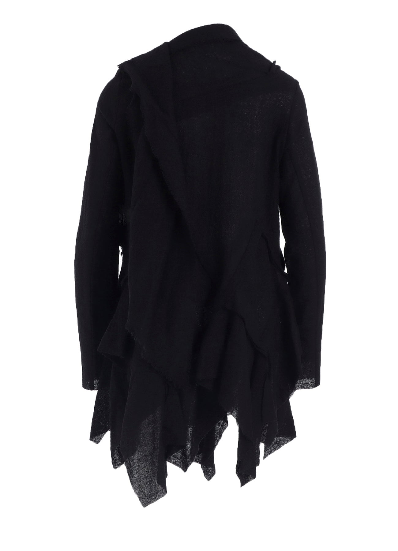WOOL GAUZE FRILLED BLOUSE