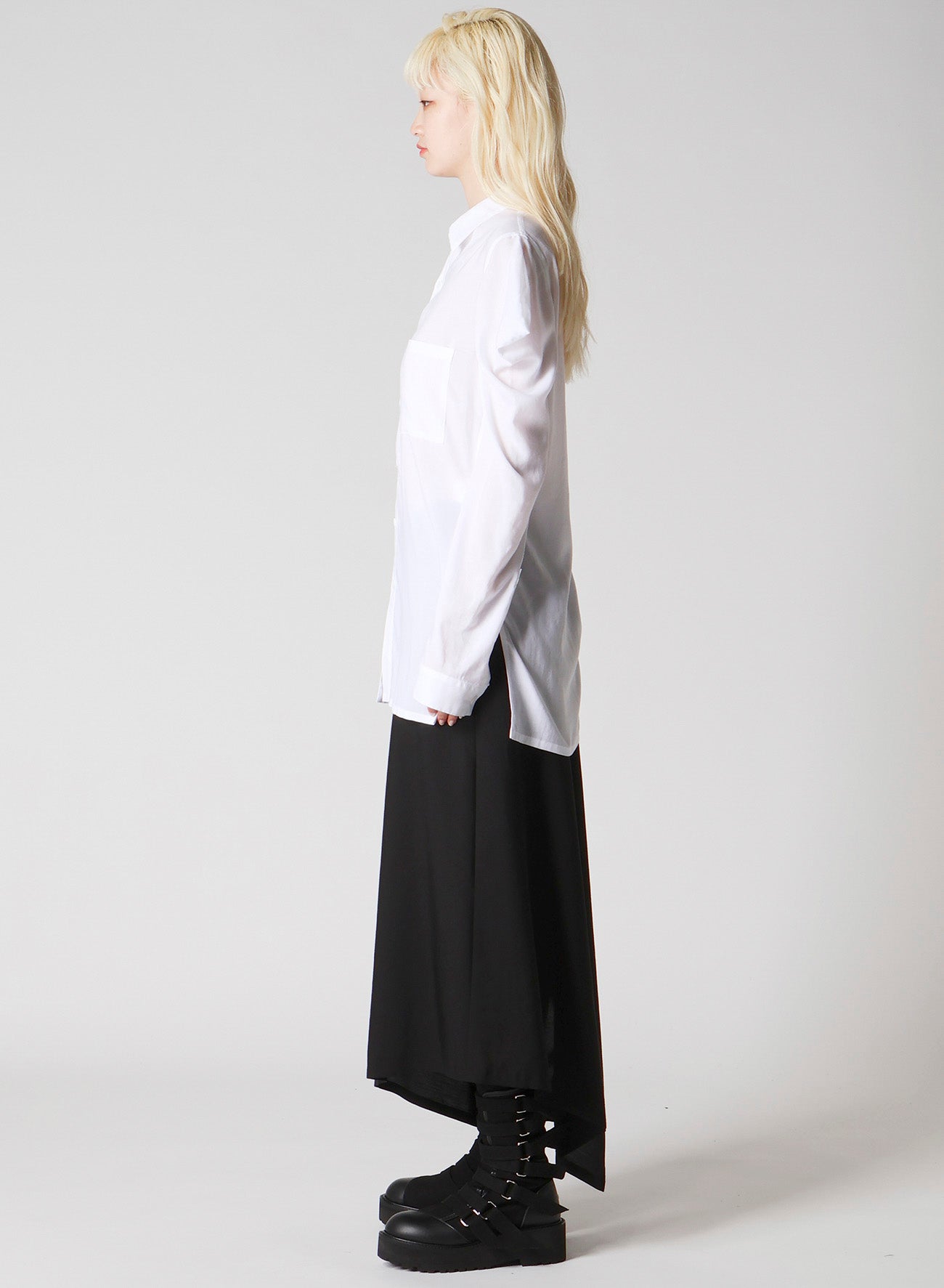 SOFT LAWN SHOULDER PUFF SHIRT