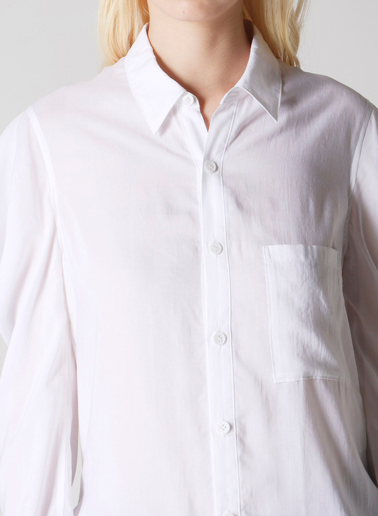 SOFT LAWN SHOULDER PUFF SHIRT