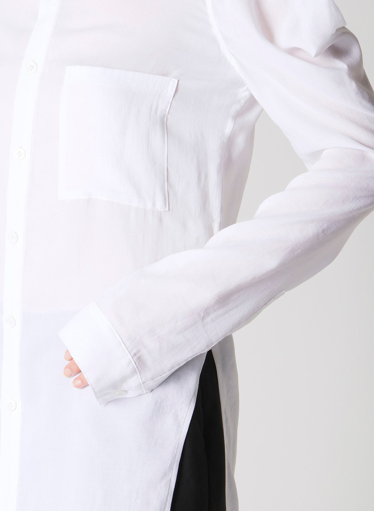 SOFT LAWN SHOULDER PUFF SHIRT