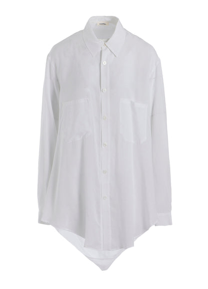 SOFT LAWN HEM PUFF SHIRT