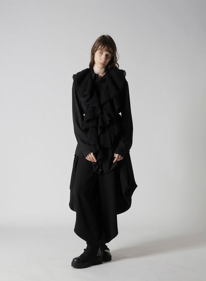 SOFT LAWN HEM PUFF SHIRT