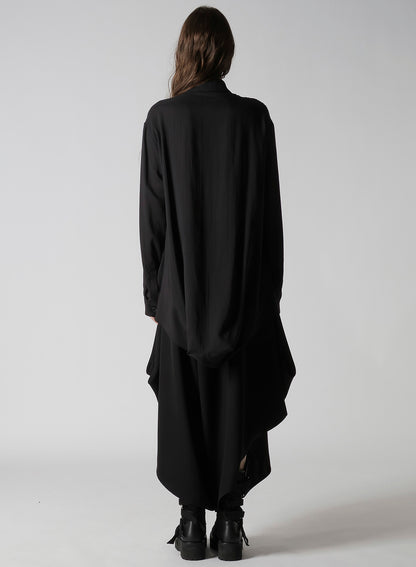 SOFT LAWN HEM PUFF SHIRT