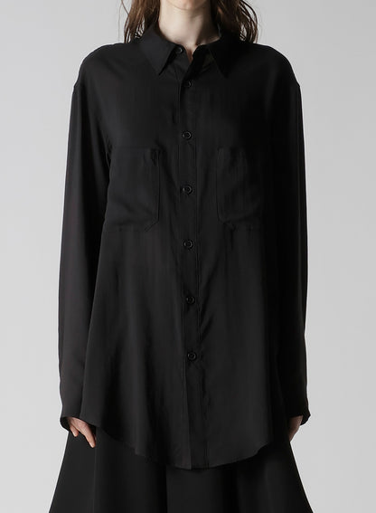 SOFT LAWN HEM PUFF SHIRT