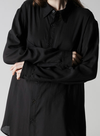 SOFT LAWN HEM PUFF SHIRT