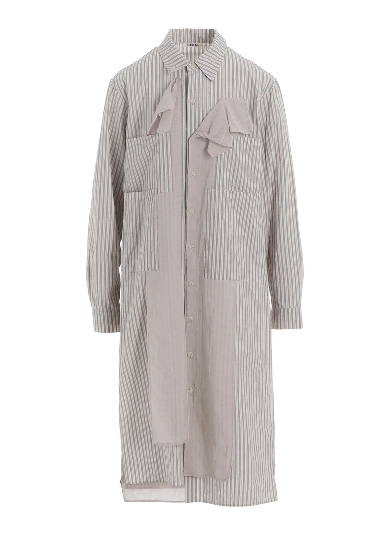 STRIPE LAYERED LONG SHIRT