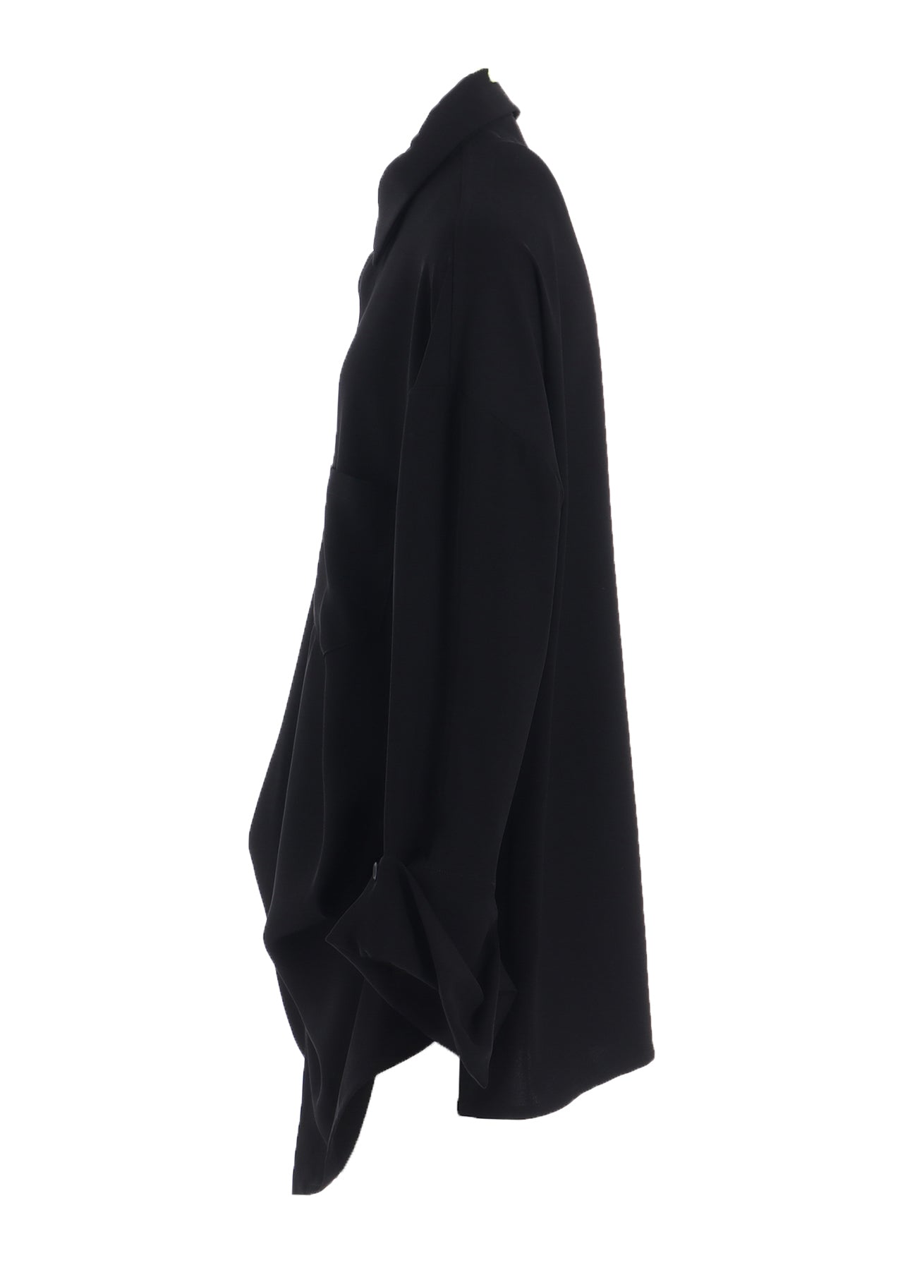 DOUBLE SATIN DRAPE SLEEVE DRESS A