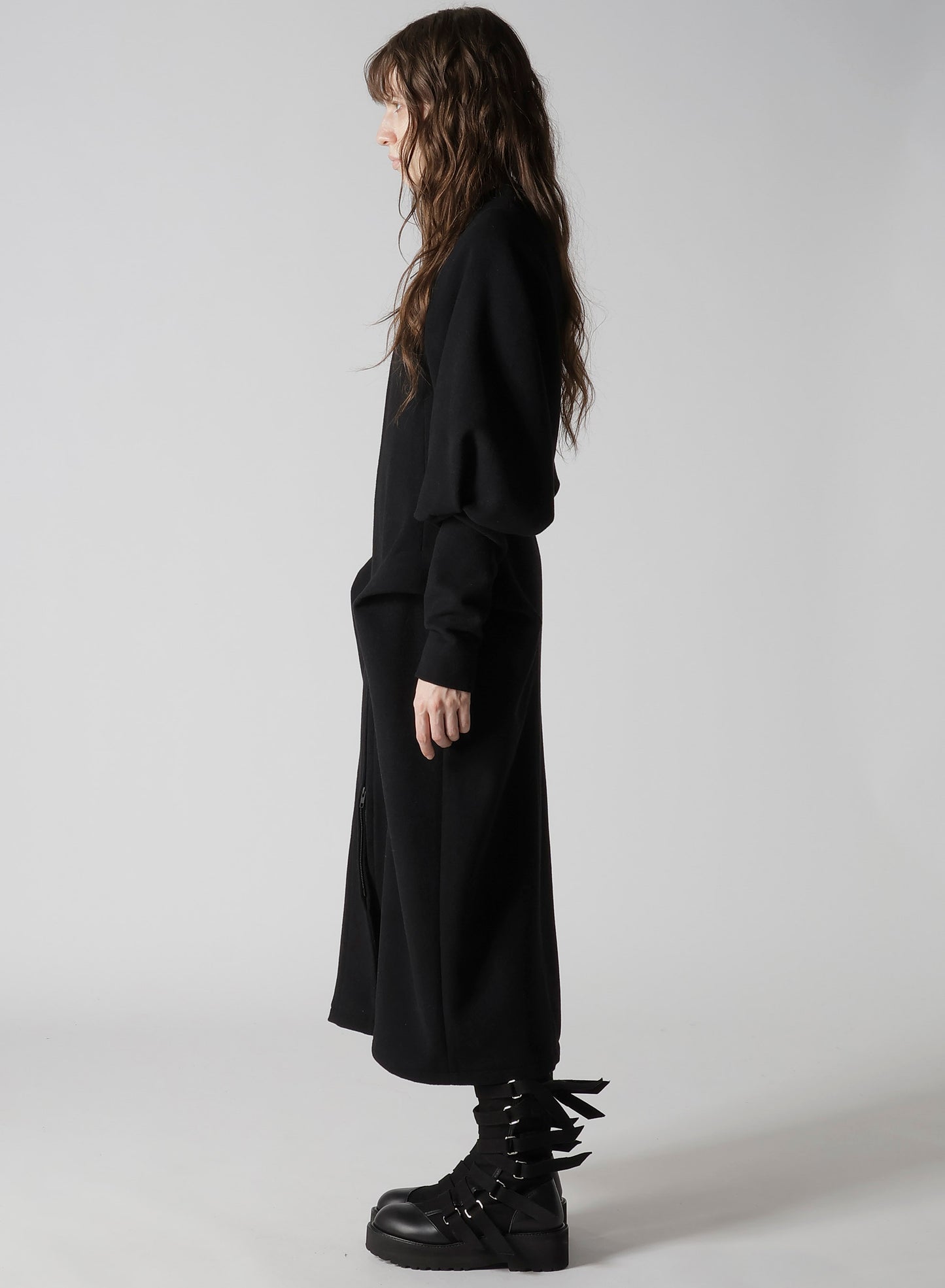 WOOL MOSSER BALLOON SLEEVE COAT
