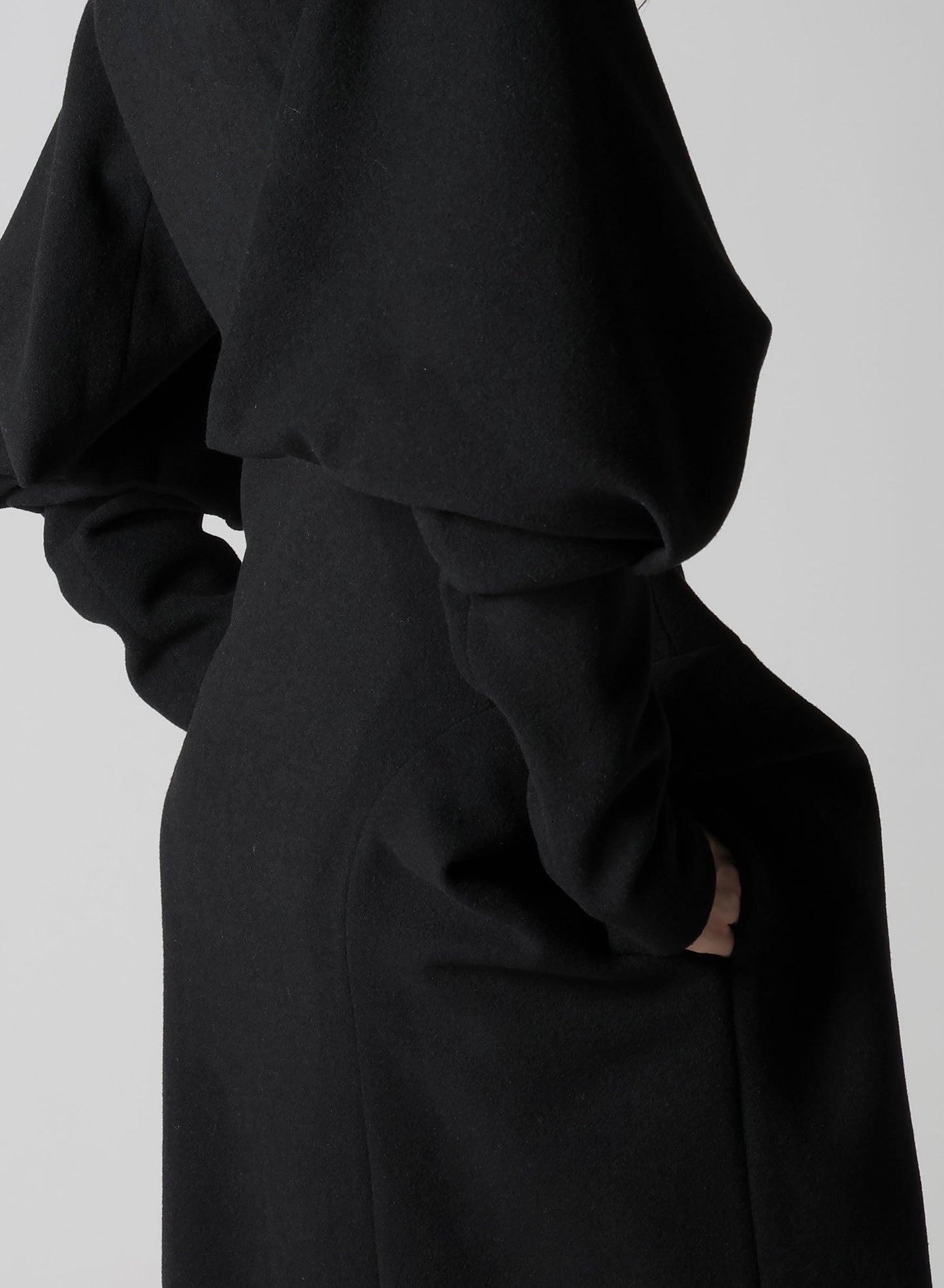 WOOL MOSSER BALLOON SLEEVE COAT