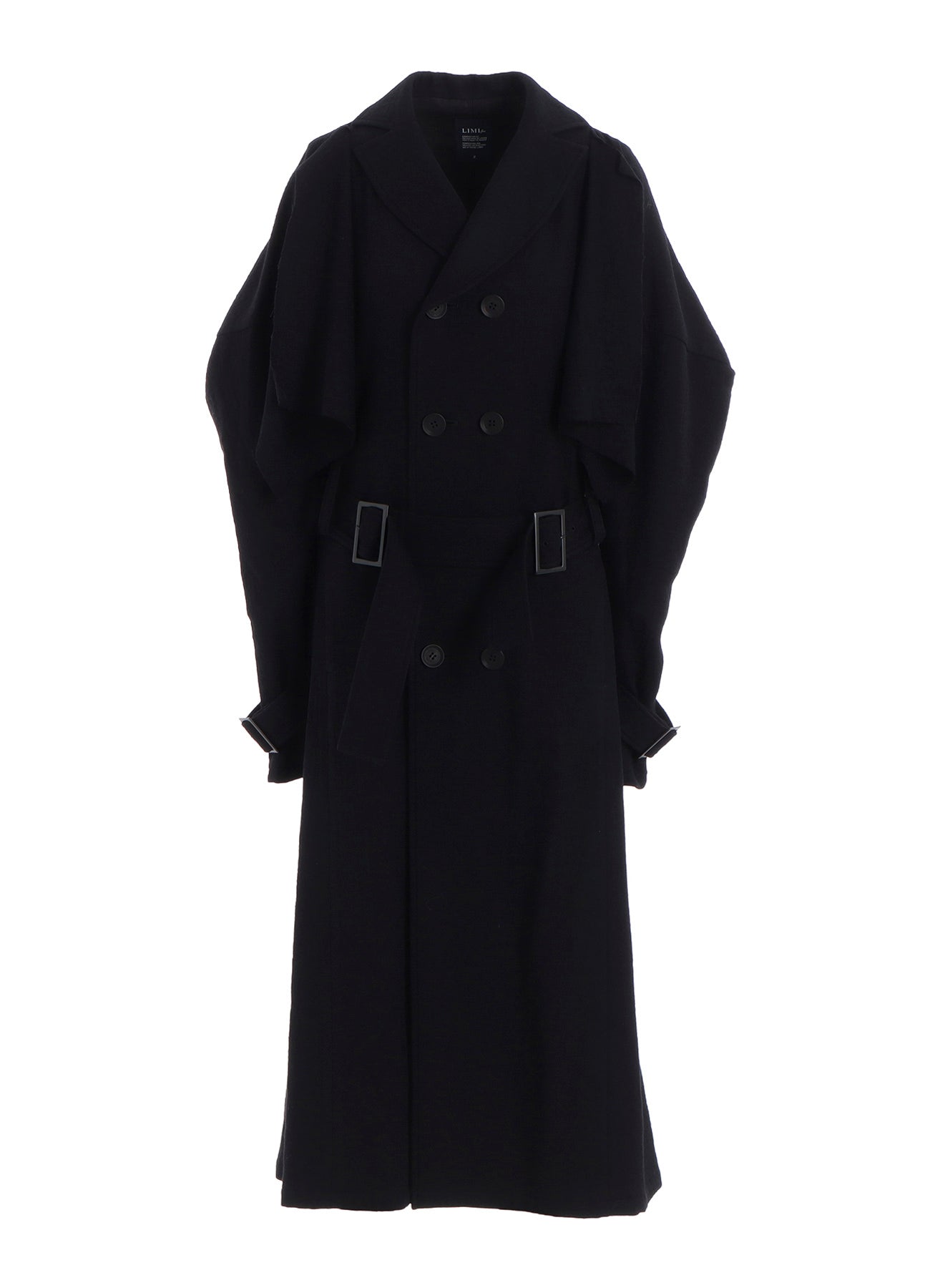 SHRINKED SERGE TRENCH COAT WITH BELT