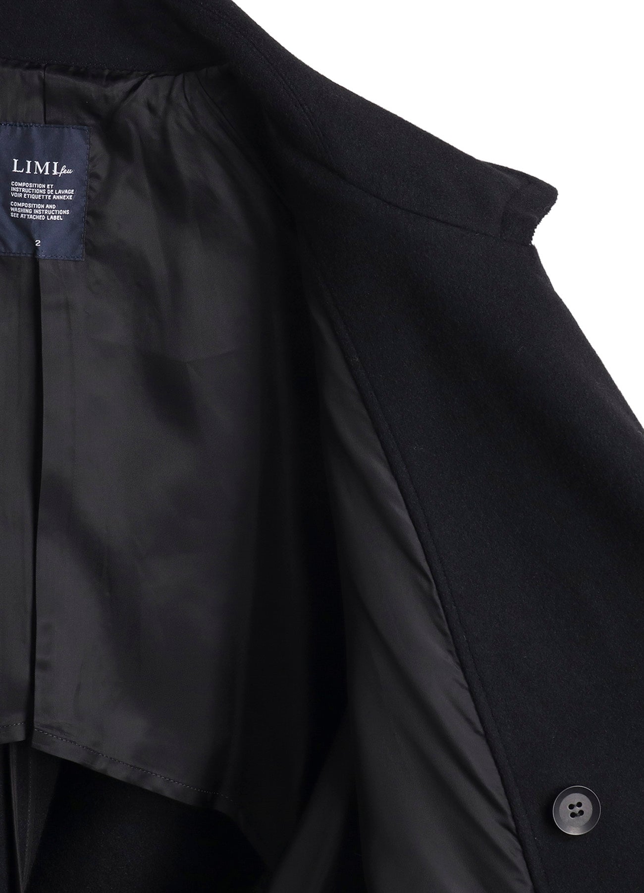 WOOL MOSSER BACK DRAPE TRENCH COAT