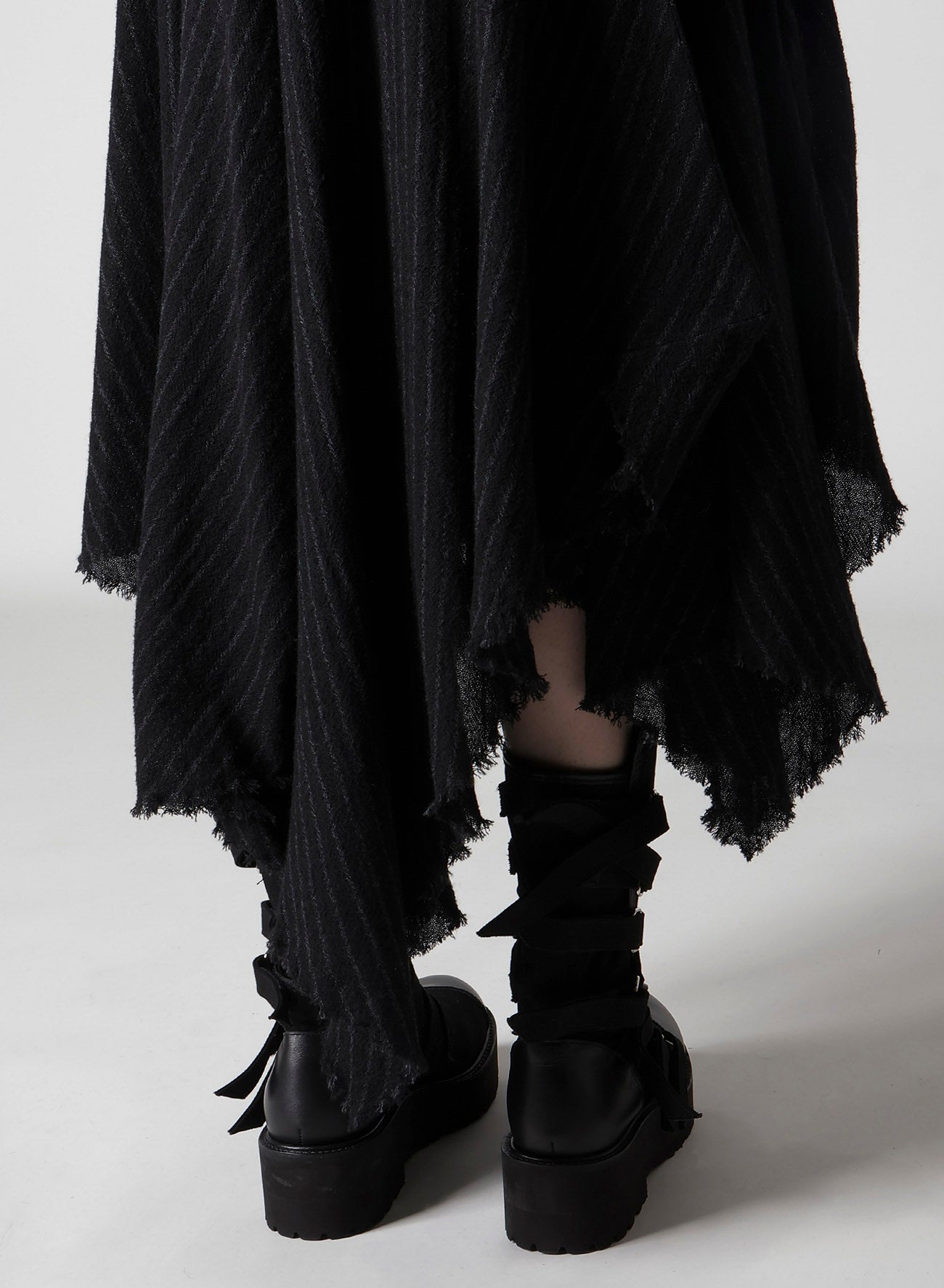 STRIPE GAUZE PUFF DRESS